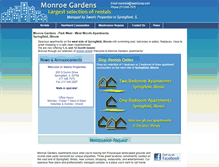 Tablet Screenshot of monroegardens.com